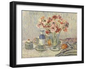 Still Life with Anemones-Paul Mathieu-Framed Giclee Print