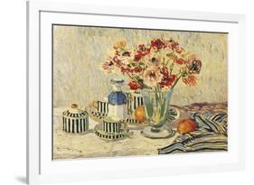 Still Life with Anemones-Paul Mathieu-Framed Giclee Print