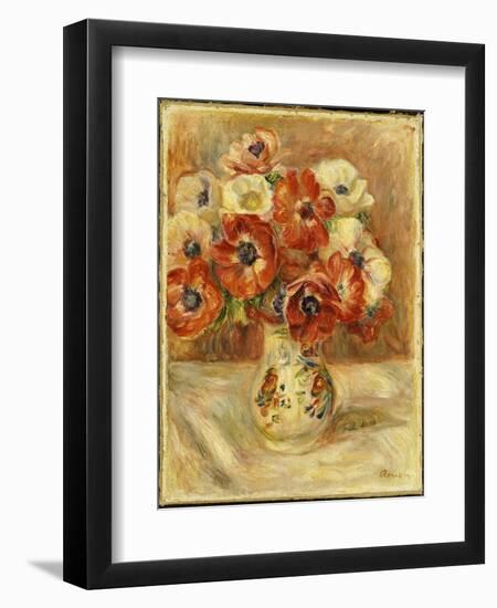 Still Life with Anemones-Pierre-Auguste Renoir-Framed Giclee Print