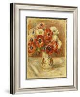 Still Life with Anemones-Pierre-Auguste Renoir-Framed Giclee Print