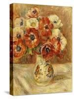 Still Life with Anemones-Pierre-Auguste Renoir-Stretched Canvas