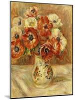 Still Life with Anemones-Pierre-Auguste Renoir-Mounted Giclee Print