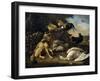 Still Life with Animals, 1680-1690-Melchior D' Hondecoeter-Framed Giclee Print