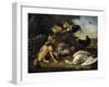 Still Life with Animals, 1680-1690-Melchior D' Hondecoeter-Framed Giclee Print