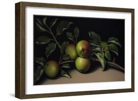 Still Life with Apple Branch, 2018 (oil on linen)-Catherine Abel-Framed Giclee Print