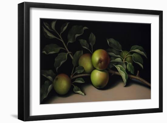 Still Life with Apple Branch, 2018 (oil on linen)-Catherine Abel-Framed Giclee Print