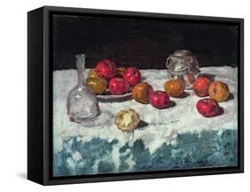 Still Life with Apples, 1889-Carl Schuch-Framed Stretched Canvas