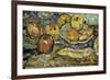 Still Life with Apples and a Bowl-Maurice Brazil Prendergast-Framed Giclee Print