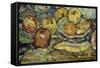 Still Life with Apples and a Bowl-Maurice Brazil Prendergast-Framed Stretched Canvas