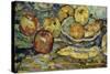 Still Life with Apples and a Bowl-Maurice Brazil Prendergast-Stretched Canvas