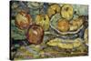 Still Life with Apples and a Bowl-Maurice Brazil Prendergast-Stretched Canvas