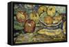 Still Life with Apples and a Bowl-Maurice Brazil Prendergast-Framed Stretched Canvas