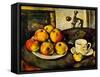 Still Life with Apples and a Cup, 1890-94-Paul Cézanne-Framed Stretched Canvas