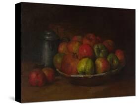 Still Life with Apples and a Pomegranate, 1871-1872-Gustave Courbet-Stretched Canvas