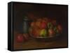 Still Life with Apples and a Pomegranate, 1871-1872-Gustave Courbet-Framed Stretched Canvas