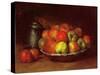 Still Life with Apples and a Pomegranate, 1871-72-Gustave Courbet-Stretched Canvas