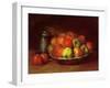 Still Life with Apples and a Pomegranate, 1871-72-Gustave Courbet-Framed Giclee Print