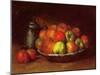 Still Life with Apples and a Pomegranate, 1871-72-Gustave Courbet-Mounted Giclee Print