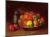 Still Life with Apples and a Pomegranate, 1871-72-Gustave Courbet-Mounted Giclee Print