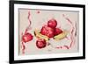 Still Life with Apples and Bananas, C.1925 (W/C and Graphite Pencil on Wove Paper)-Charles Demuth-Framed Premium Giclee Print