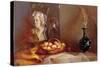 Still Life with Apples and Beethoven's Bust-Gail Schulman-Stretched Canvas