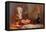 Still Life with Apples and Beethoven's Bust-Gail Schulman-Framed Stretched Canvas
