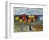 Still-Life with Apples and Cookies, 1879-82-Paul Cézanne-Framed Giclee Print