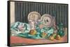 Still Life with Apples and Fruit Dishes, C.1906-Emile Bernard-Framed Stretched Canvas