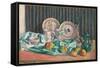 Still Life with Apples and Fruit Dishes, C.1906-Emile Bernard-Framed Stretched Canvas