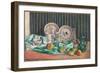 Still Life with Apples and Fruit Dishes, C.1906-Emile Bernard-Framed Giclee Print