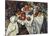 Still Life with Apples and Oranges, about 1895/1900-Paul Cézanne-Stretched Canvas