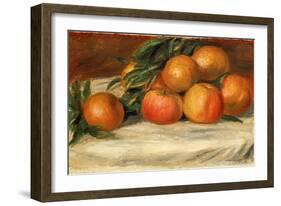 Still Life with Apples and Oranges, C.1901-Pierre-Auguste Renoir-Framed Giclee Print