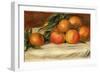 Still Life with Apples and Oranges, C.1901-Pierre-Auguste Renoir-Framed Giclee Print