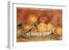 Still-Life with Apples and Oranges; Nature Morte Aux Pommes Et Oranges, Late 1890's-Pierre-Auguste Renoir-Framed Giclee Print