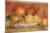 Still-Life with Apples and Oranges; Nature Morte Aux Pommes Et Oranges, Late 1890's-Pierre-Auguste Renoir-Mounted Giclee Print