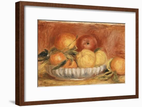 Still-Life with Apples and Oranges; Nature Morte Aux Pommes Et Oranges, Late 1890's-Pierre-Auguste Renoir-Framed Giclee Print