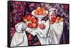 Still Life with Apples and Oranges-Paul Cézanne-Framed Stretched Canvas