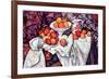 Still Life with Apples and Oranges-Paul Cézanne-Framed Art Print