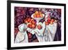 Still Life with Apples and Oranges-Paul Cézanne-Framed Premium Giclee Print