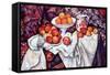 Still Life with Apples and Oranges-Paul Cézanne-Framed Stretched Canvas