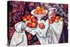 Still Life with Apples and Oranges-Paul Cézanne-Stretched Canvas