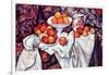 Still Life with Apples and Oranges-Paul Cézanne-Framed Art Print