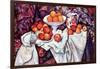 Still Life with Apples and Oranges-Paul Cézanne-Framed Art Print