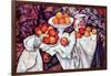 Still Life with Apples and Oranges-Paul Cézanne-Framed Art Print