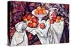 Still Life with Apples and Oranges-Paul Cézanne-Stretched Canvas