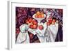 Still Life with Apples and Oranges-Paul Cézanne-Framed Art Print