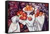 Still Life with Apples and Oranges-Paul Cézanne-Framed Stretched Canvas