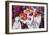 Still Life with Apples and Oranges-Paul Cézanne-Framed Art Print