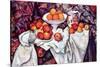 Still Life with Apples and Oranges-Paul C?zanne-Stretched Canvas