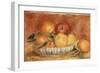 Still-life with Apples and Oranges-Pierre-Auguste Renoir-Framed Giclee Print